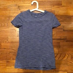 Blue and White Striped Women’s Shirt